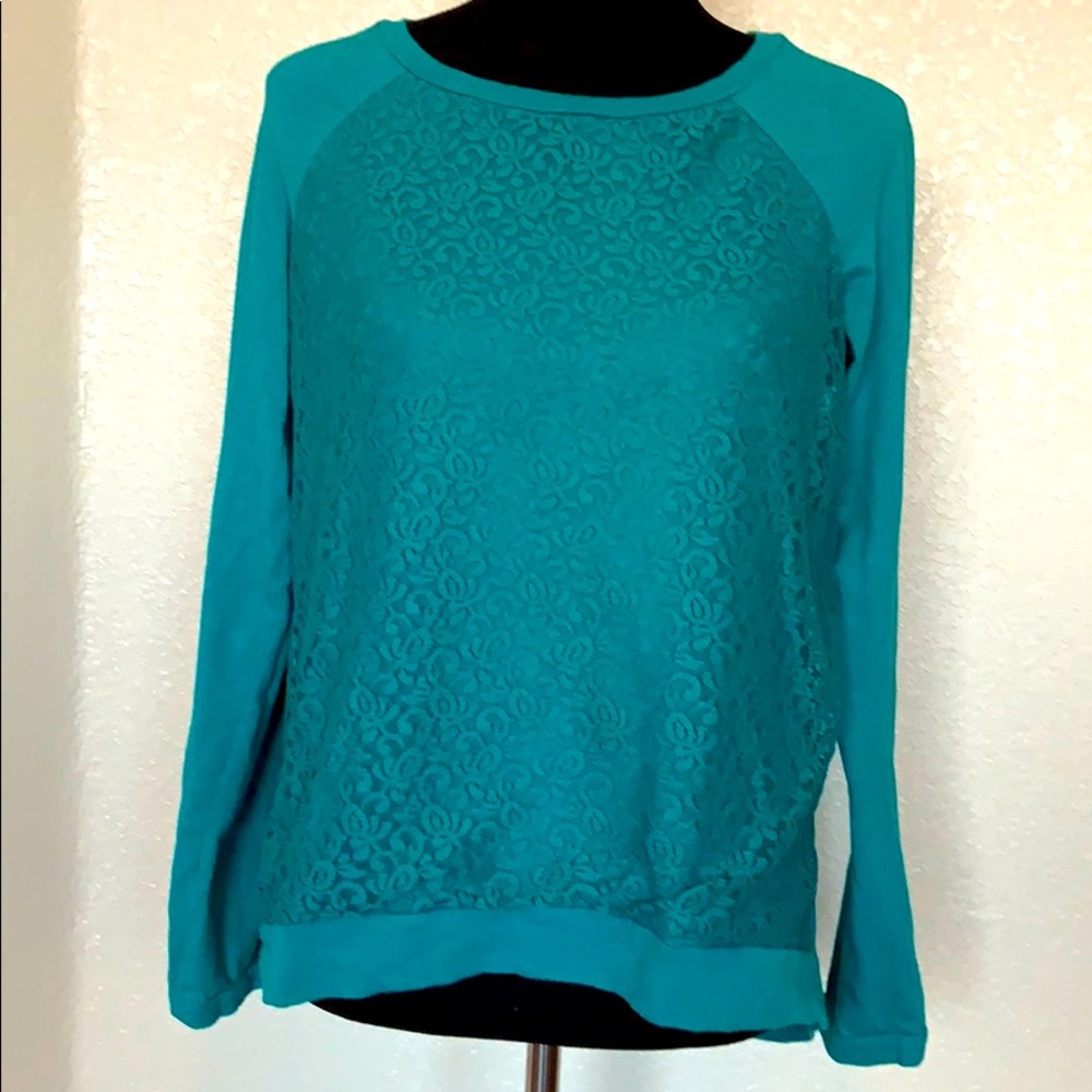 🌞 Thin sweatshirt w/lace front
